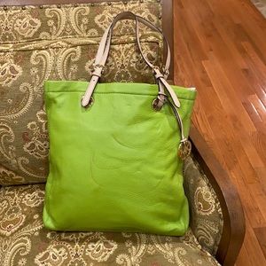 Green Michael Kors tote bag